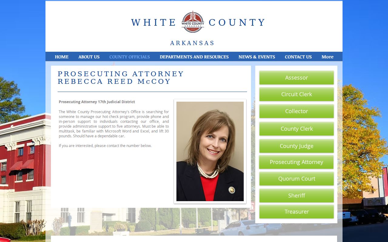 White County Prosecuting Attorney office information