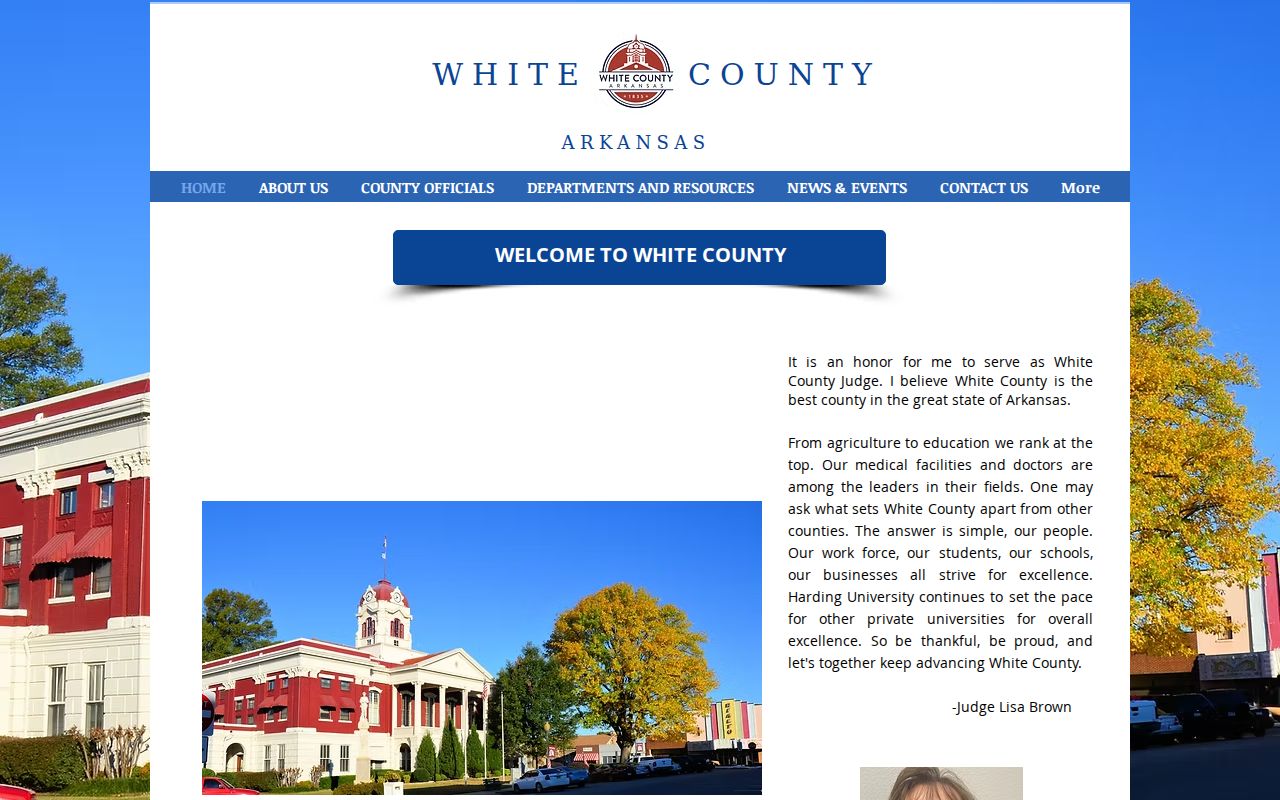 White County official courthouse contact page